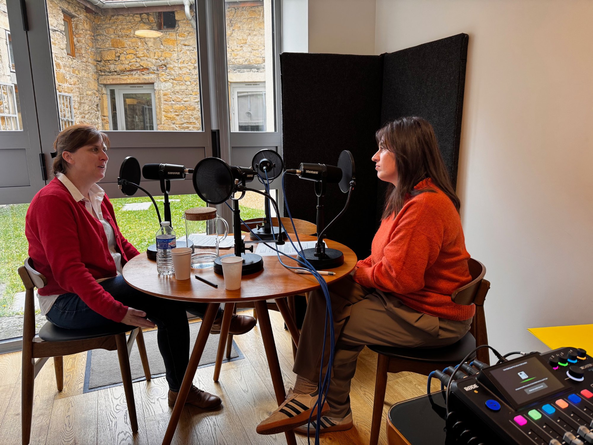 Enregistrement podcast avec ingénieur son