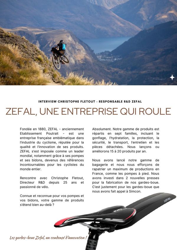 Article client Zefal - présentation entreprise cyclisme