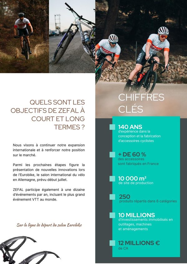 Article Zefal - objectifs stratégiques et chiffres clés